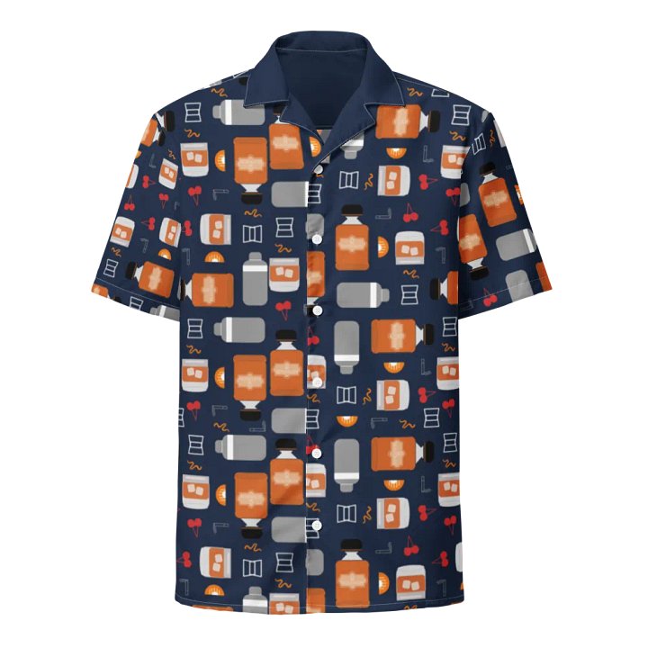 Bourbon Vibes Patterned Hawaiian Shirt product image (1)