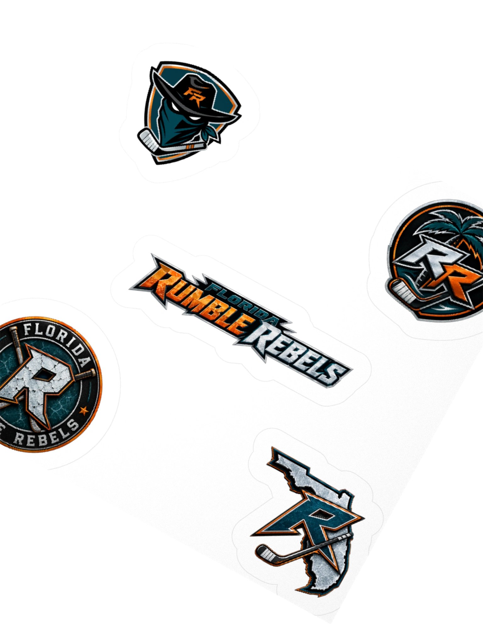 Florida Rumble Rebels Kiss Cut Sticker Set product image (4)