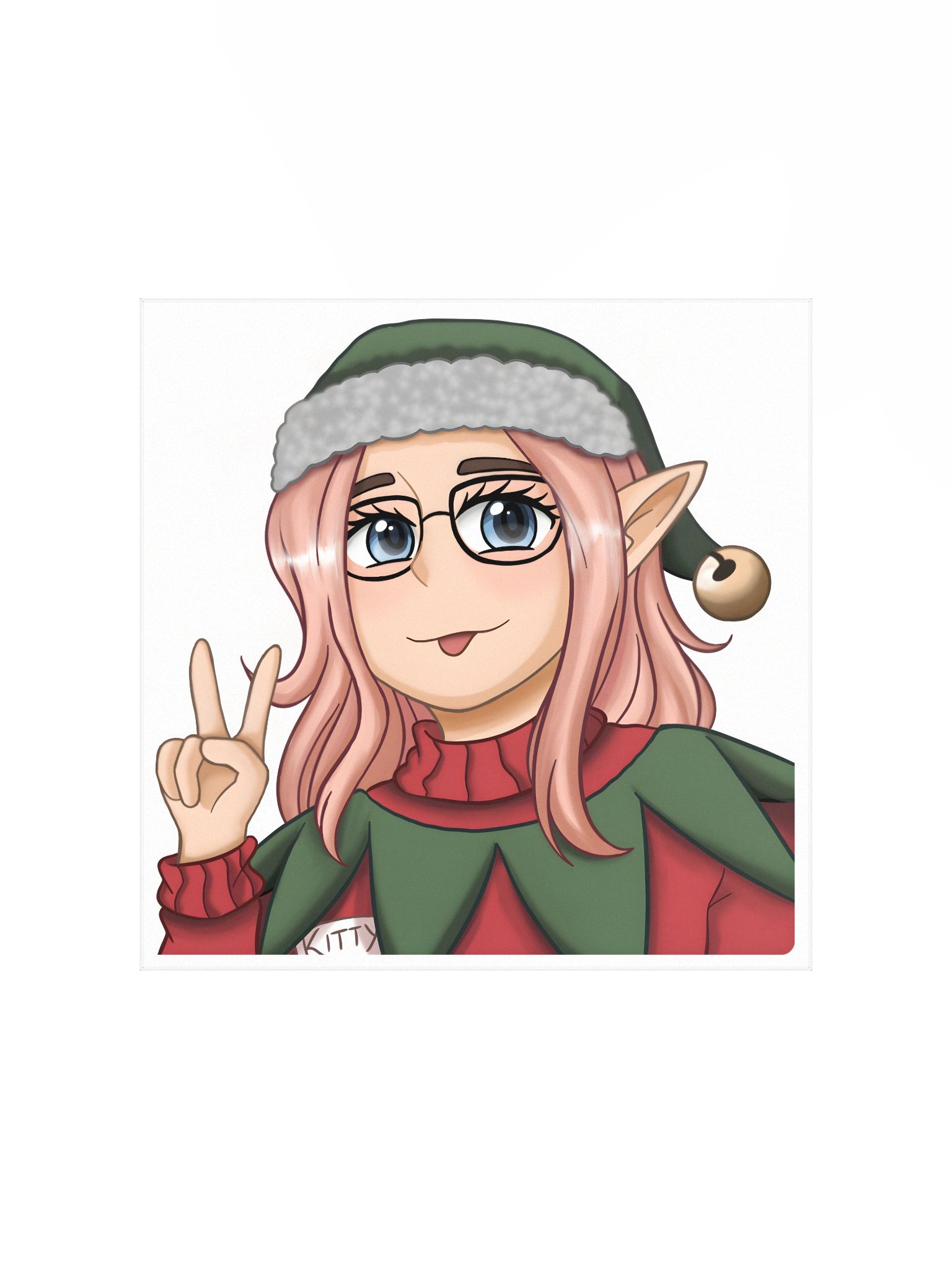 Kitty Christmas Print product image (2)