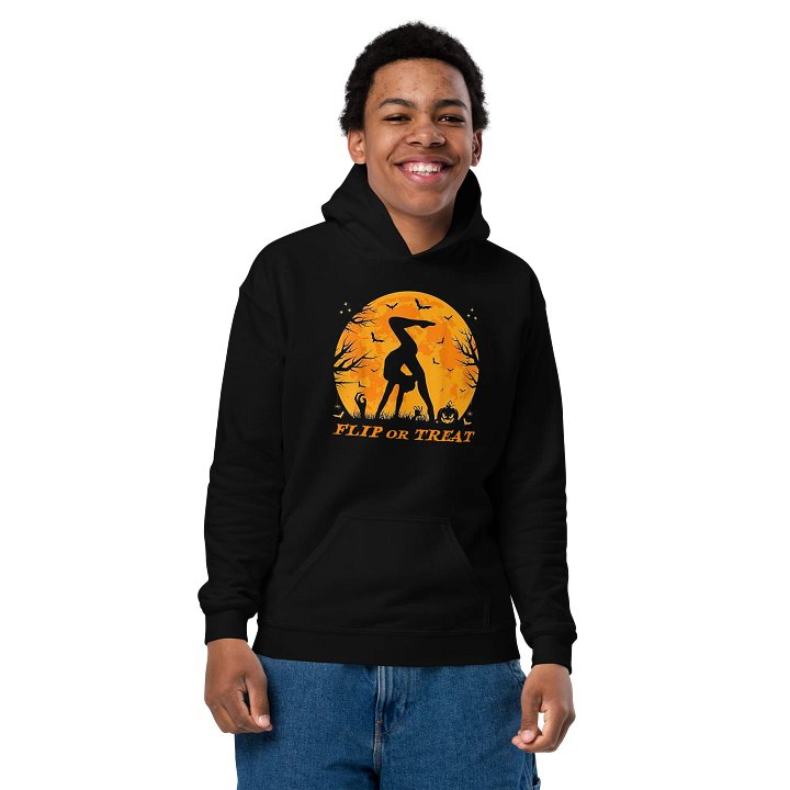 Gymnastics - Flip or Treat Kids Hoodie product image (2)