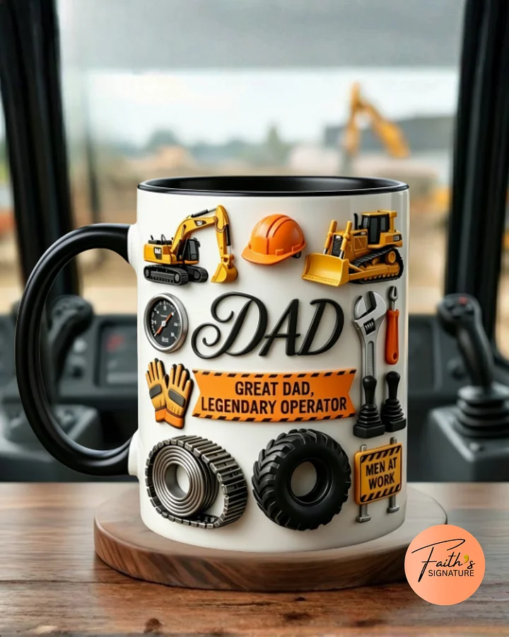 Great Dad Legendary Operator Construction Mug Father's day Gift product image (1)