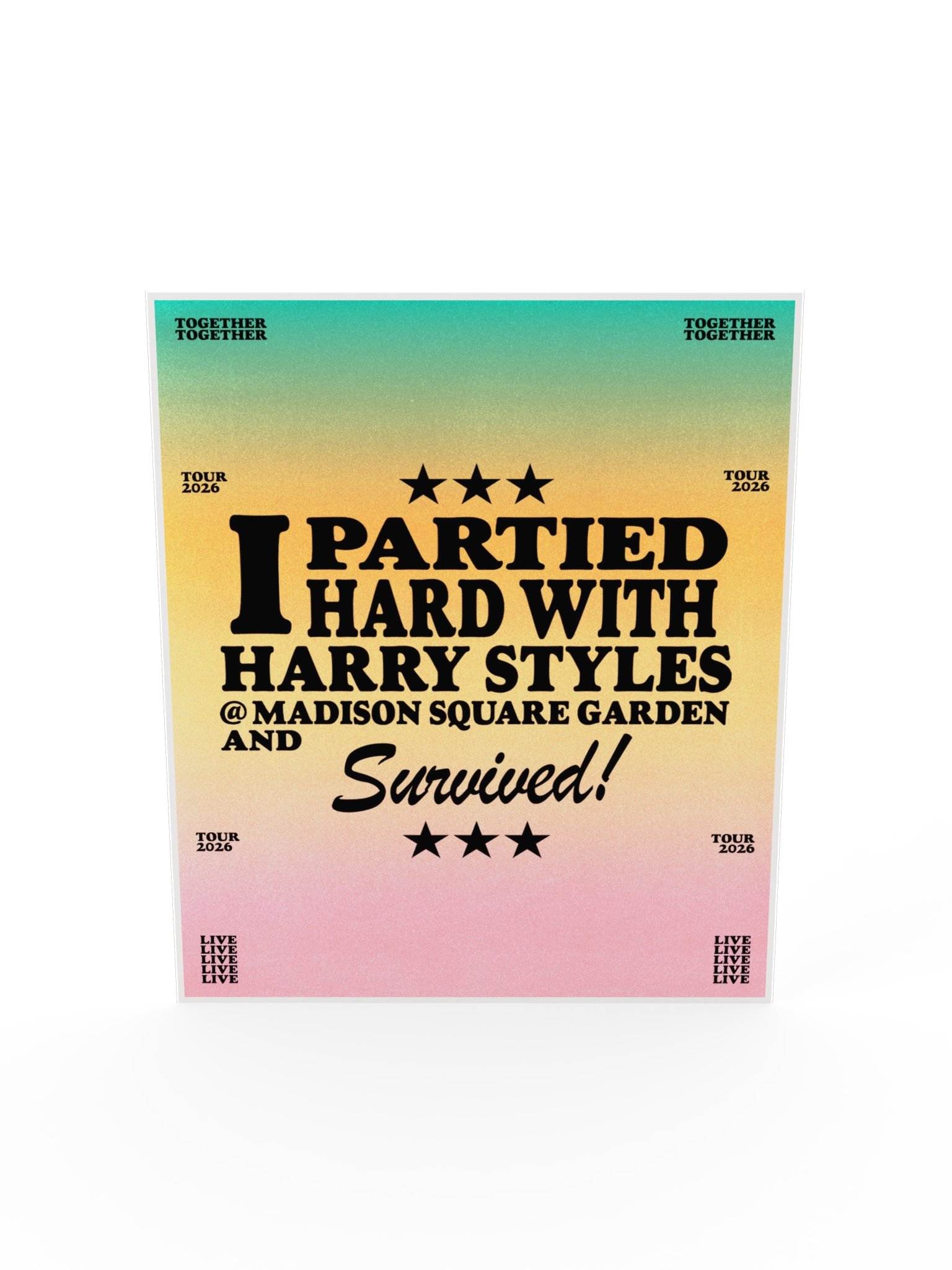 Partied Hard MSG Poster product image (5)