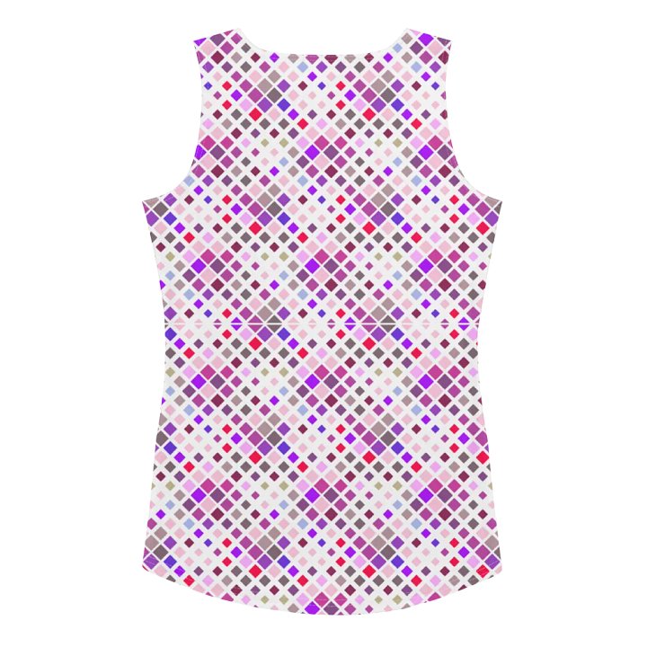 Colorful Square Pattern Design Tank Top - Ver 5 product image (2)
