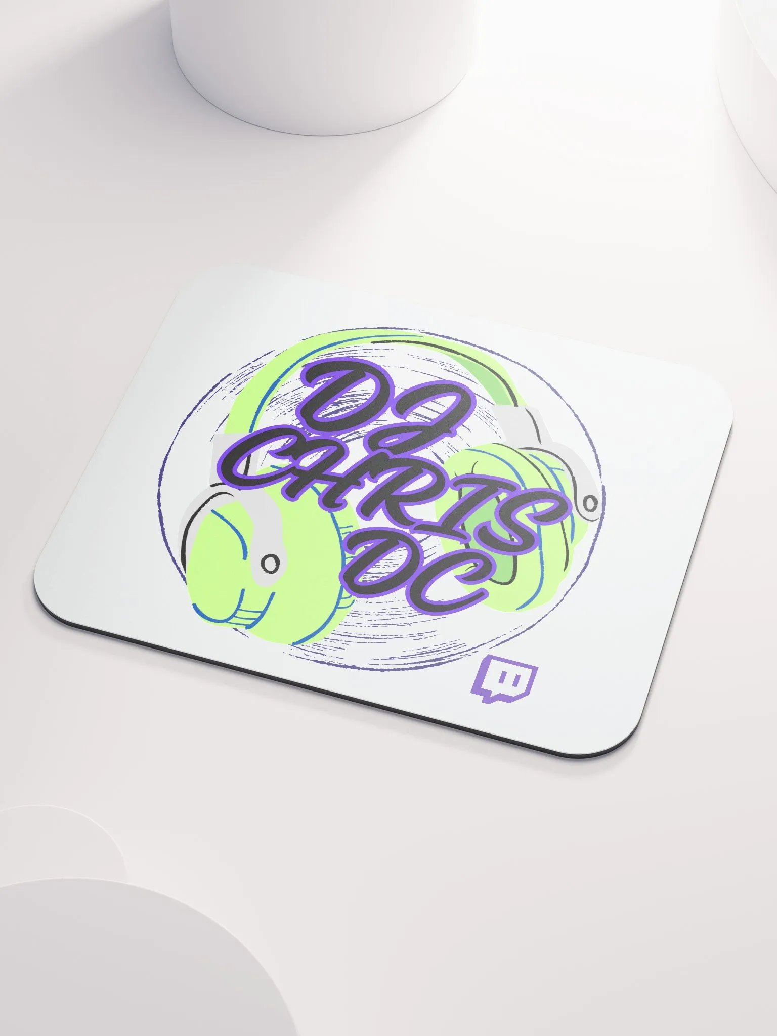 Mouse Pad With Lime Green Graphic product image (3)