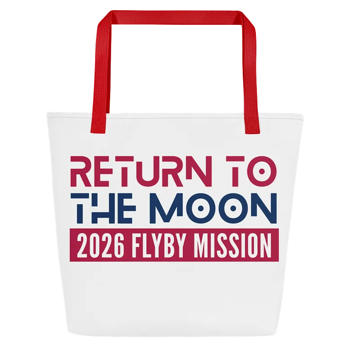 Mission to the Moon Tote Bag April 1 2026, USA Astronaut Space Tote, Reusable Everyday Bag product image (1)