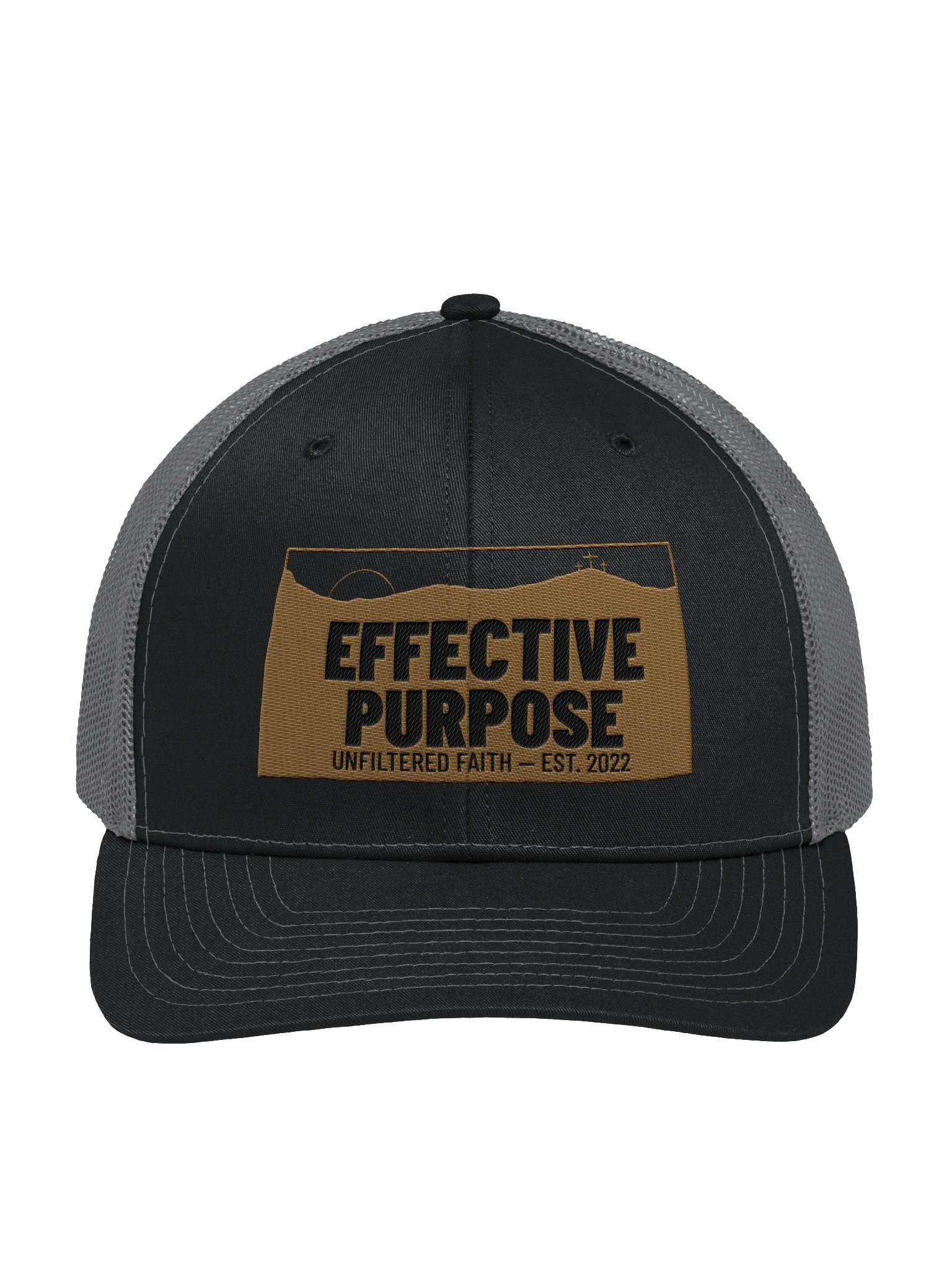 Unfiltered Faith Trucker Hat (Rustic Design) product image (1)