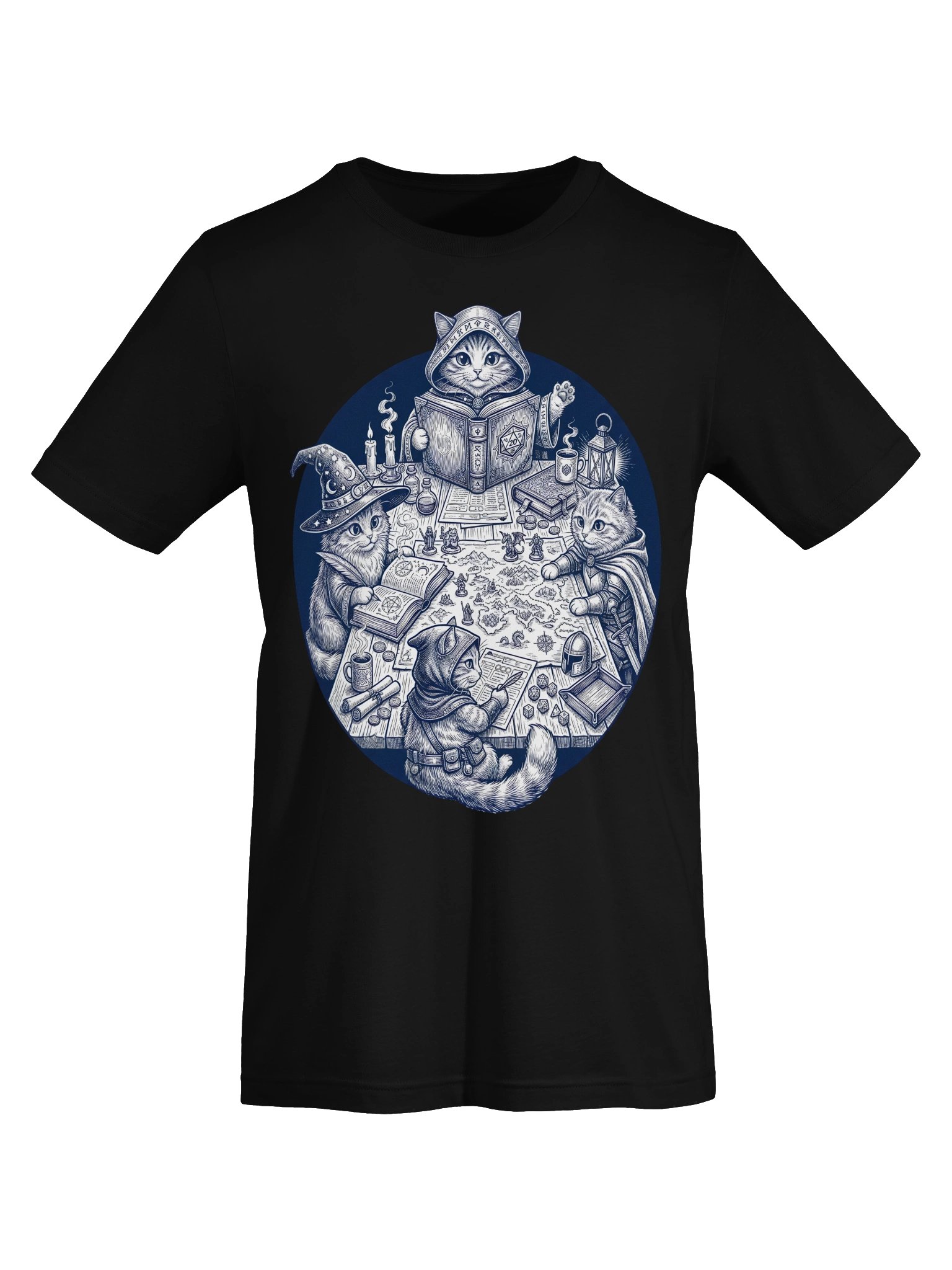 Dungeons and Cats Tee | Tabletop Gaming Cat Shirt product image (26)