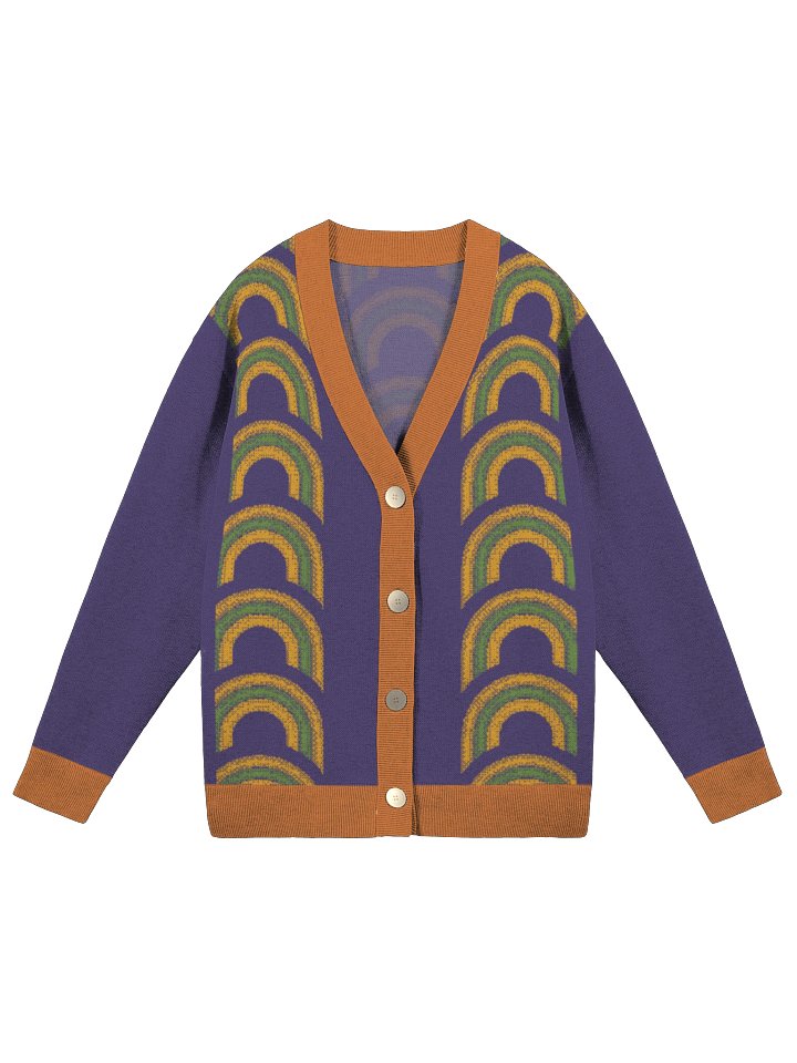 Mosaic Rainbow Button-Down Cardigan product image (3)