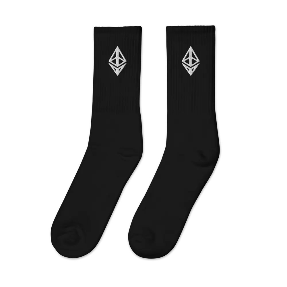 Ethereum Socks - black product image (4)