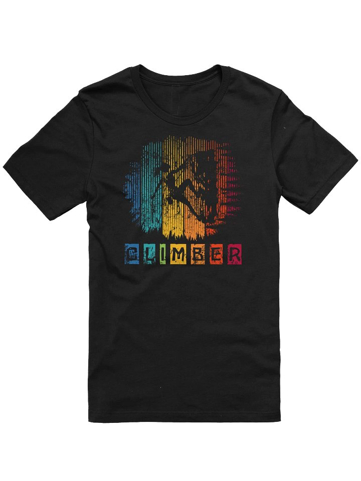 Retro Female Climber T-Shirt – Vintage-Style Rock Climbing Gift for Adventurous Women product image (11)