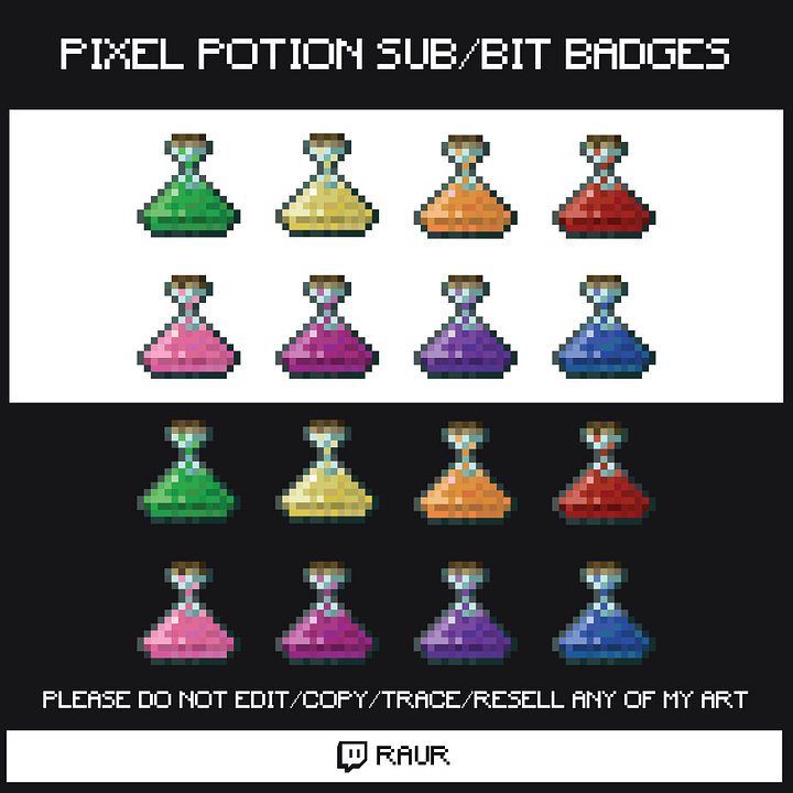 Twitch Pixel Potions - Sub/Bit Badges product image (1)