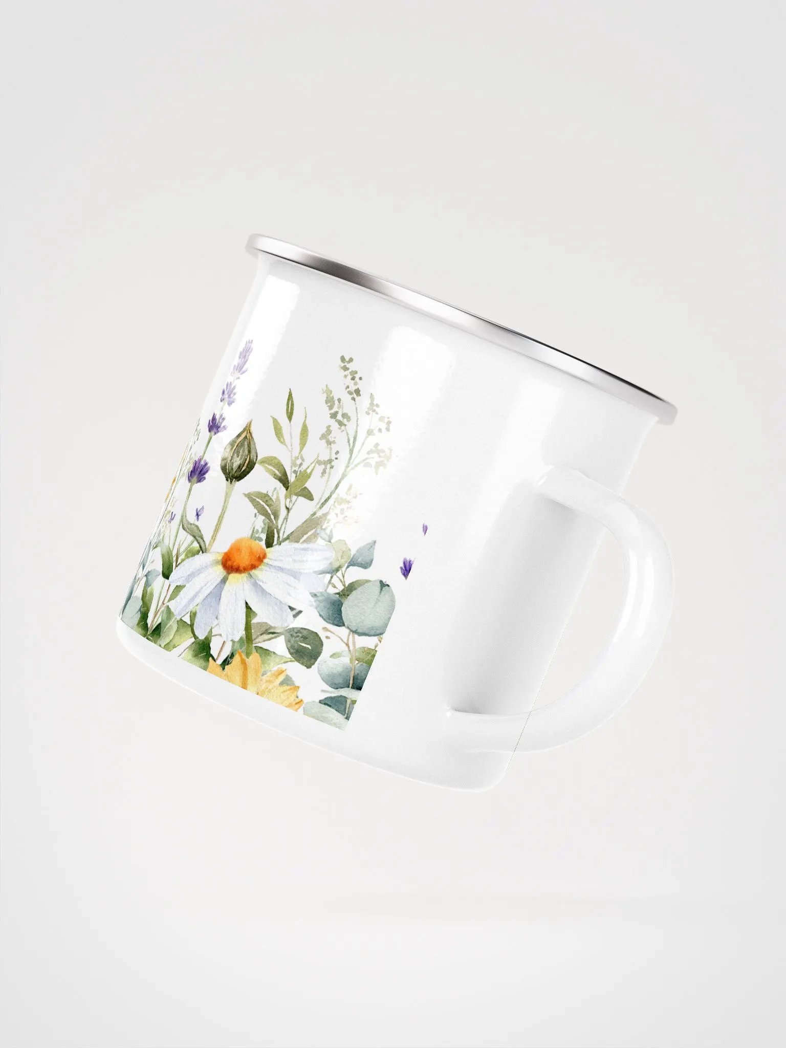Wild Flowers Enamel Camping Mug product image (3)