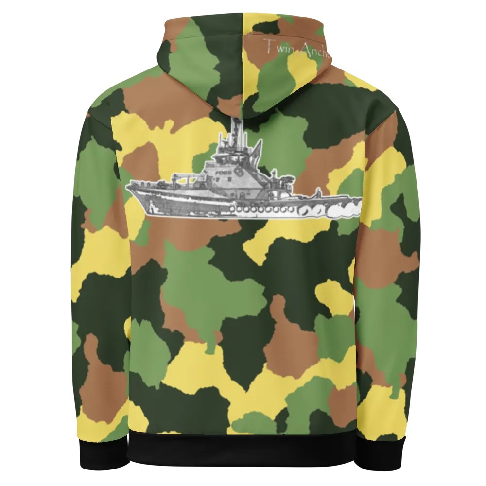 Sketch Garth Foss Tug (Green Camouflage) – Performance Marine Wear | Twin Anchor Apparel North Current Line product image (1)