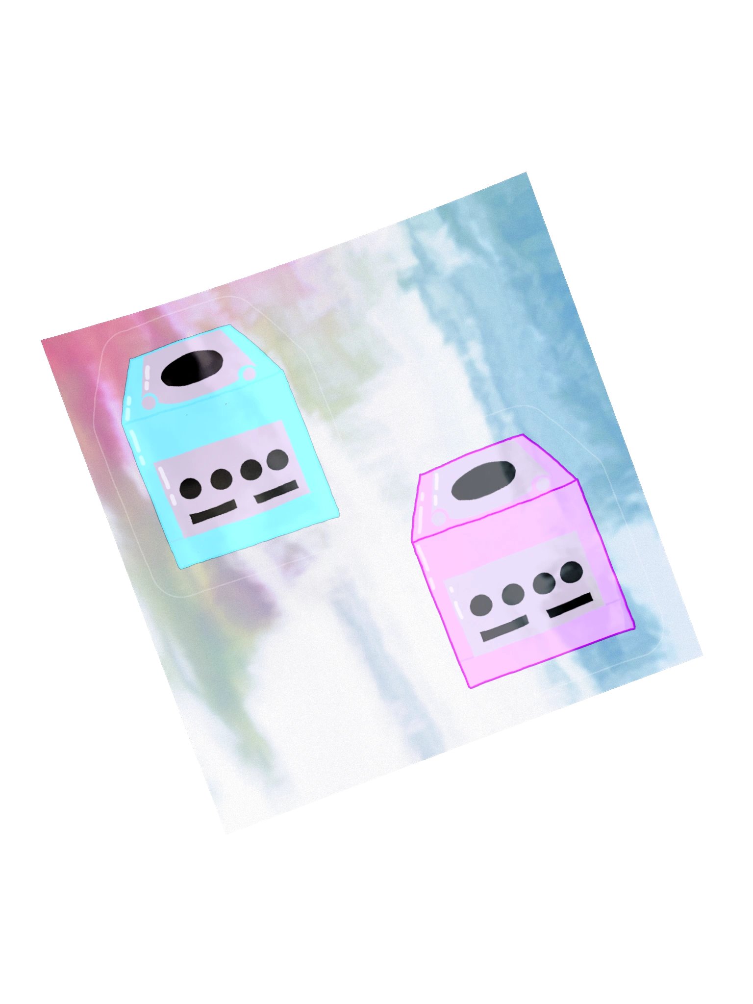 Pastel Retro Cube Stickers product image (13)