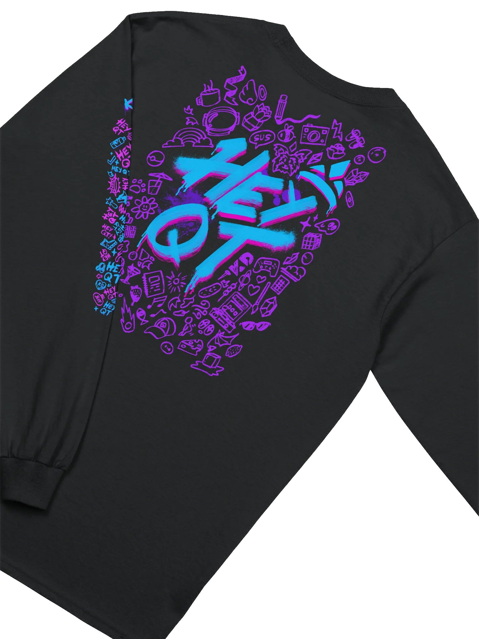 Graffiti Hey QT Long Sleeve T-Shirt product image (2)