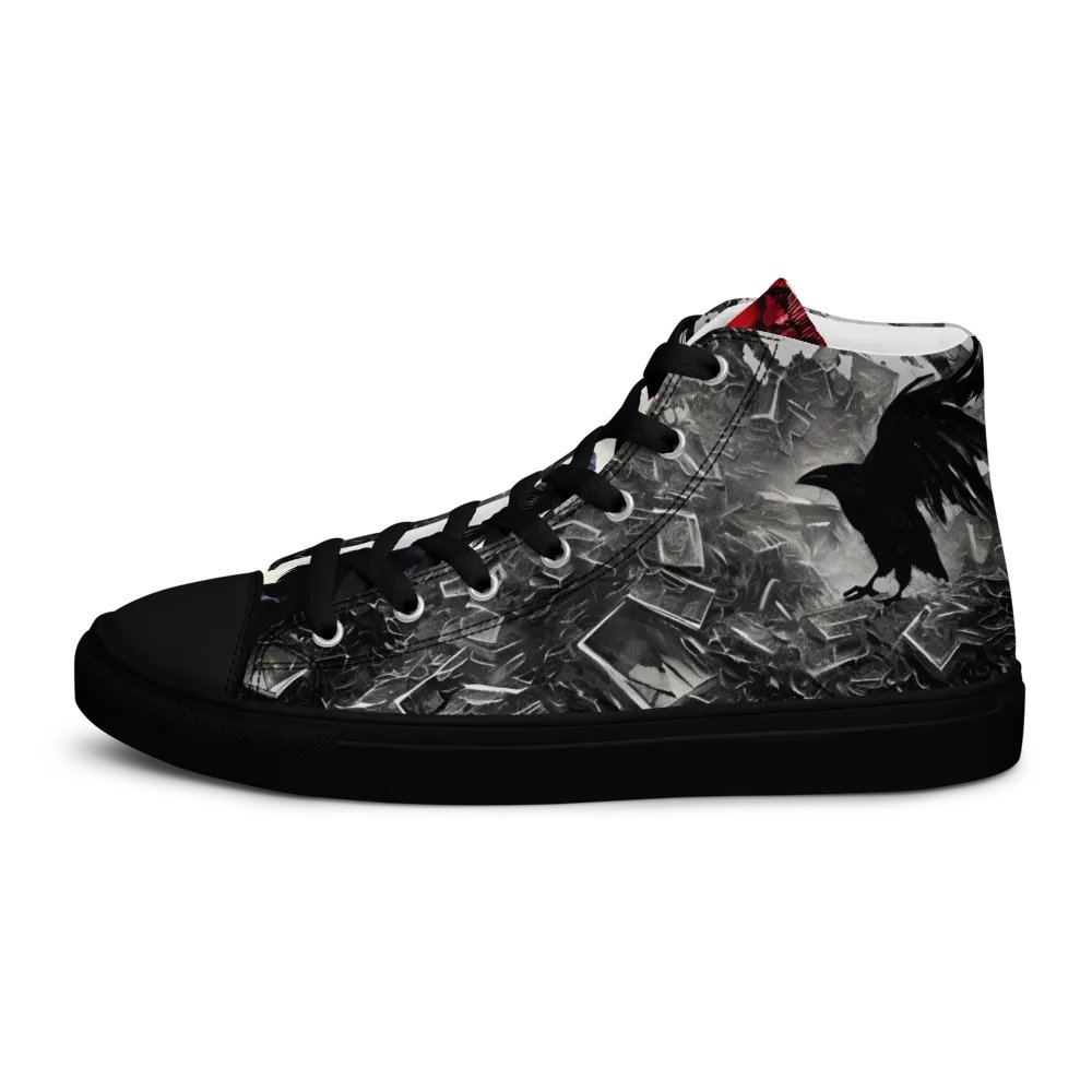 Raven Fiction Women's High Top Canvas Shoes product image (9)