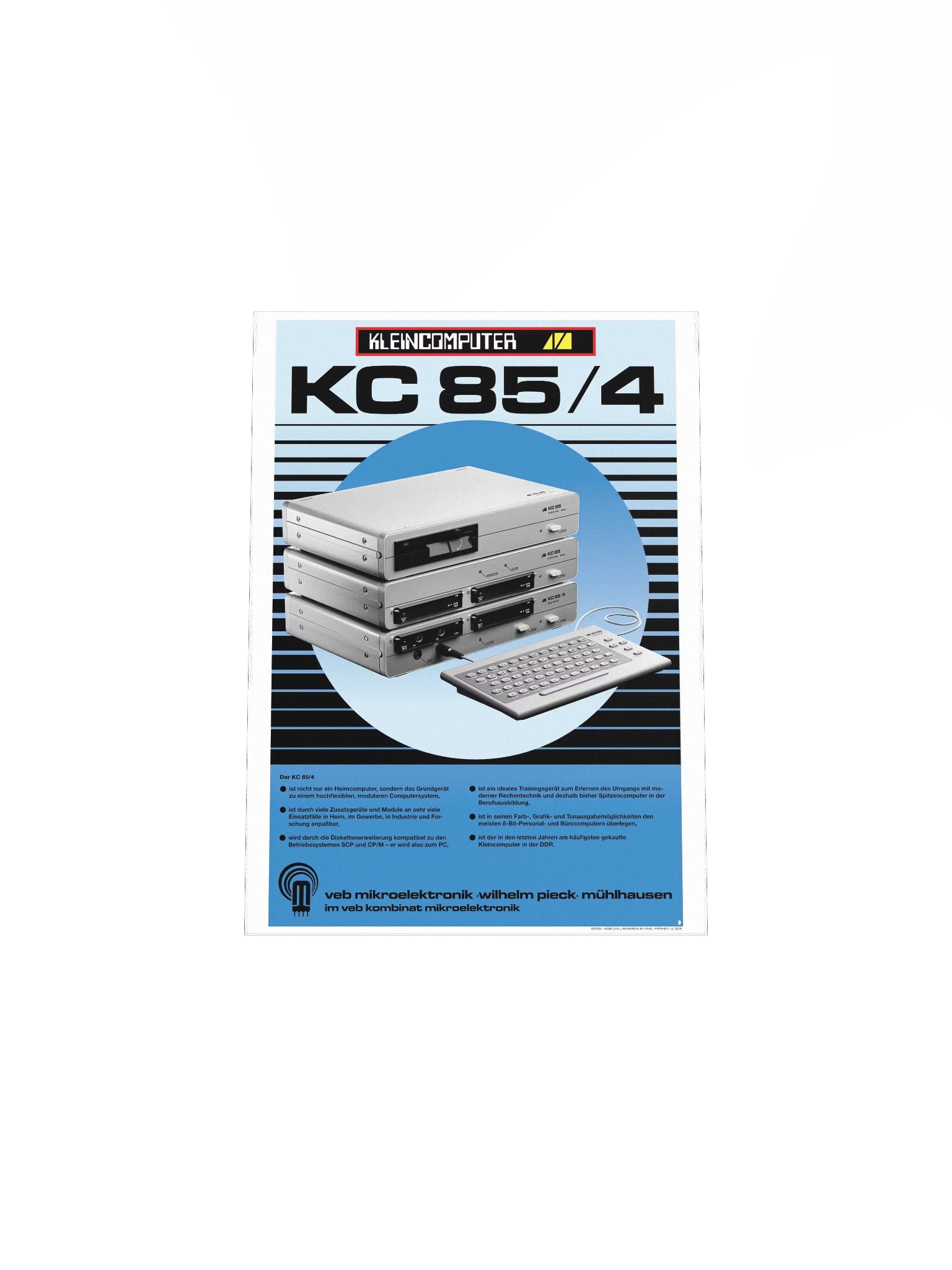 DDR Kleincomputer KC85/4 Poster (pristine design) product image (4)