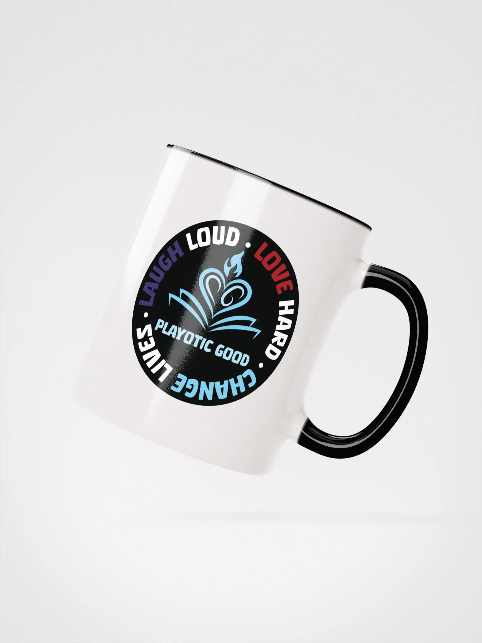 Laugh Loud, Love Hard, Change Lives Mug with Color Inside (Microwave & Dishwasher Safe) product image (3)