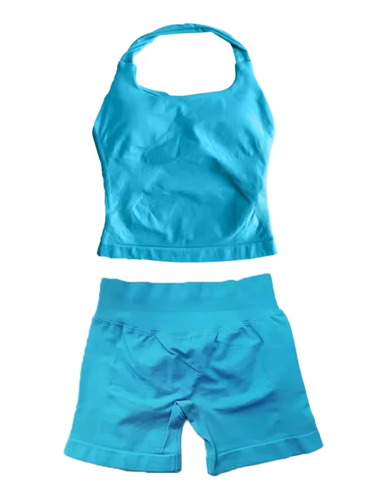 Electric Blue ⚡️ Summer Peach Halter Top Set Guaranteed 🍑 product image (6)