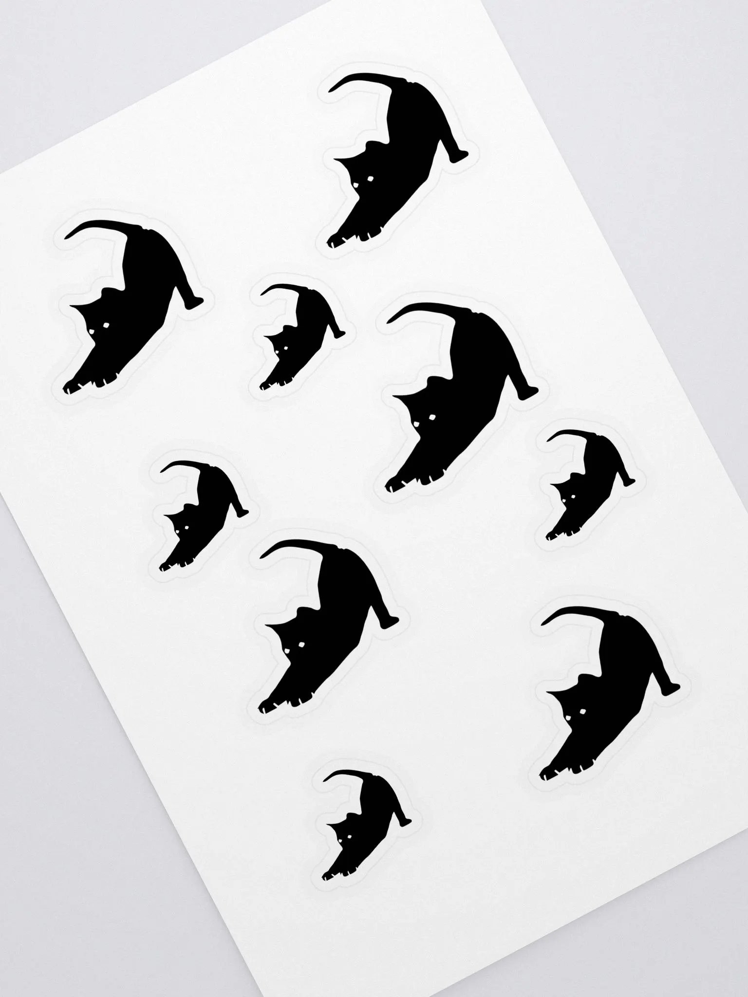 Stretching Cat Sticker Sheet product image (2)