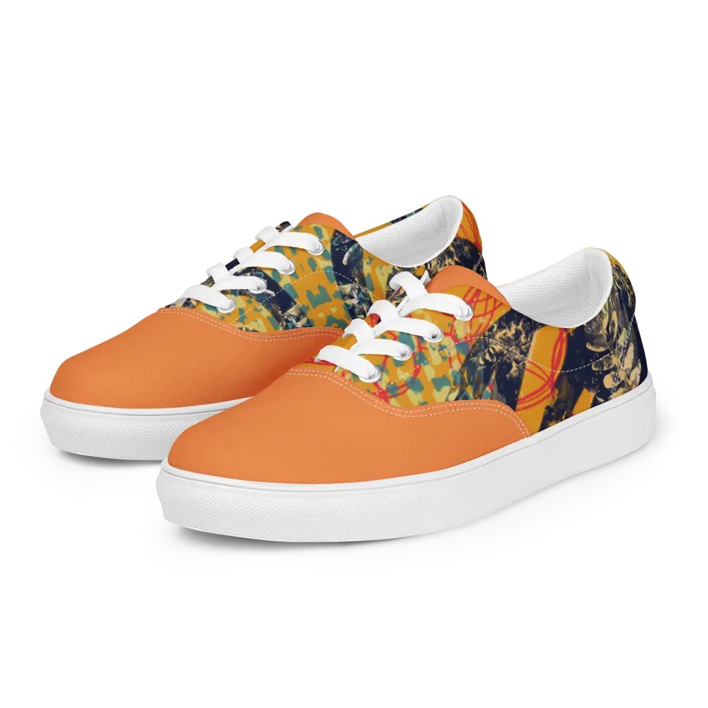 funky orange canvas shoes product image (5)