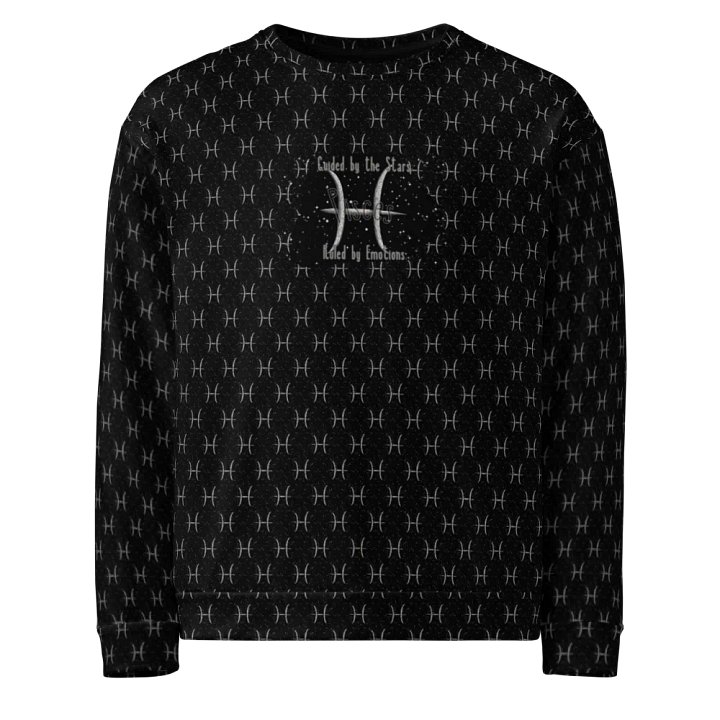 Pisces, Guided by the Stars, Black Sweatshirt product image (1)