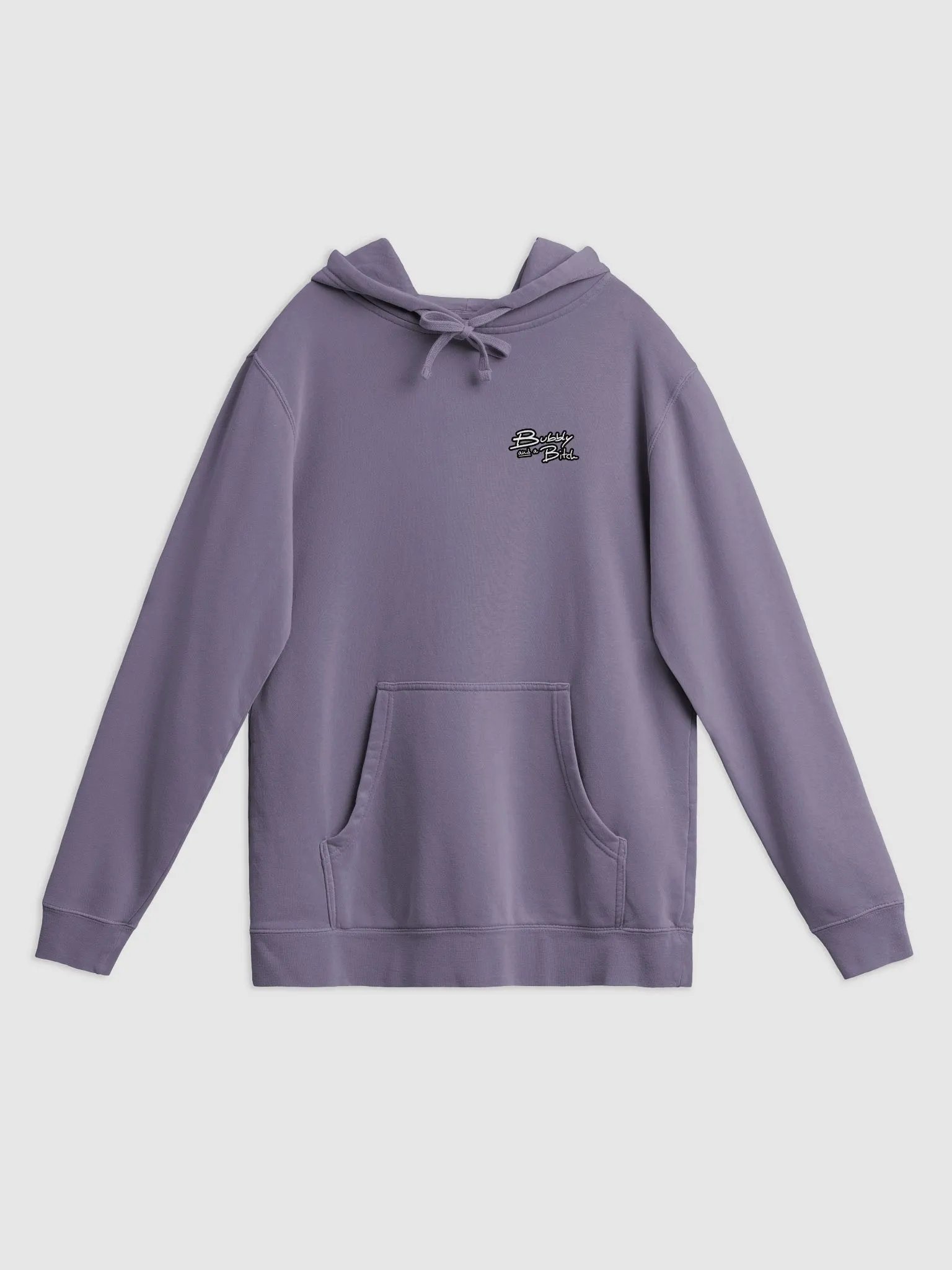 Bubbly and a B*tch (sm. lined design) printed pigment hoodie product image (23)