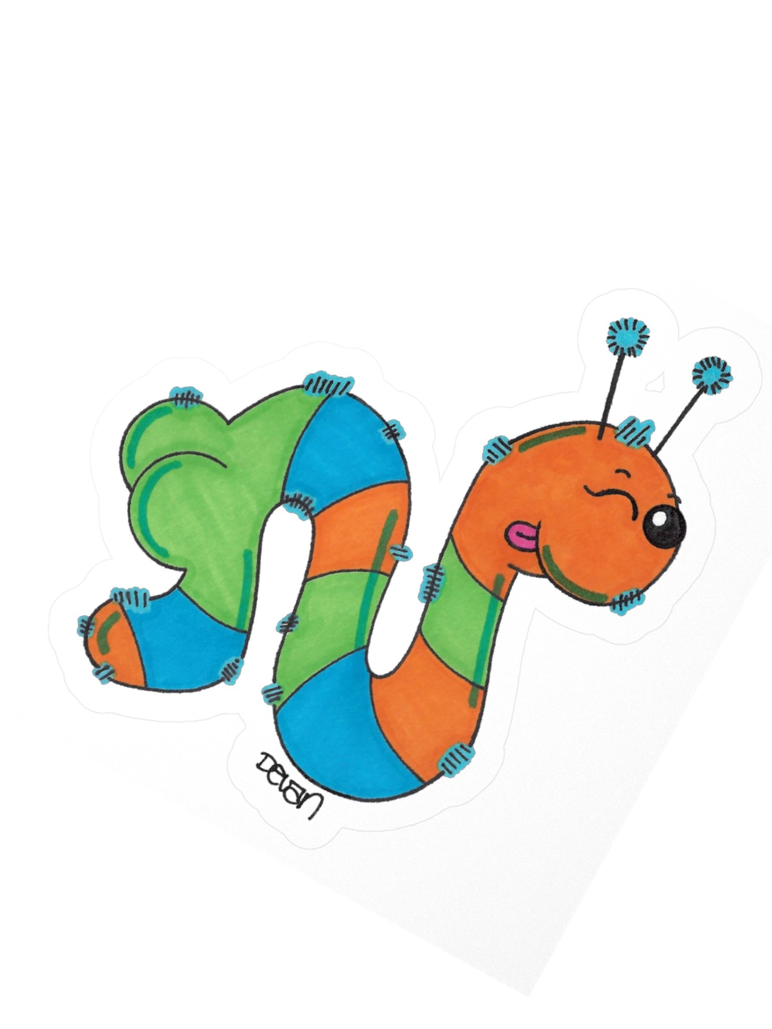 Butts: Inchworm Sticker product image (2)