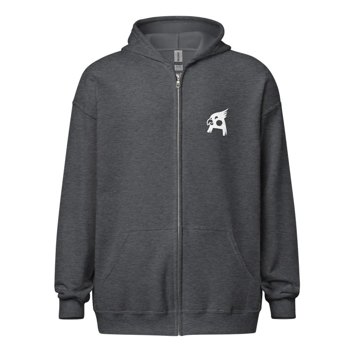 Zip hoodie pocket logo product image (1)