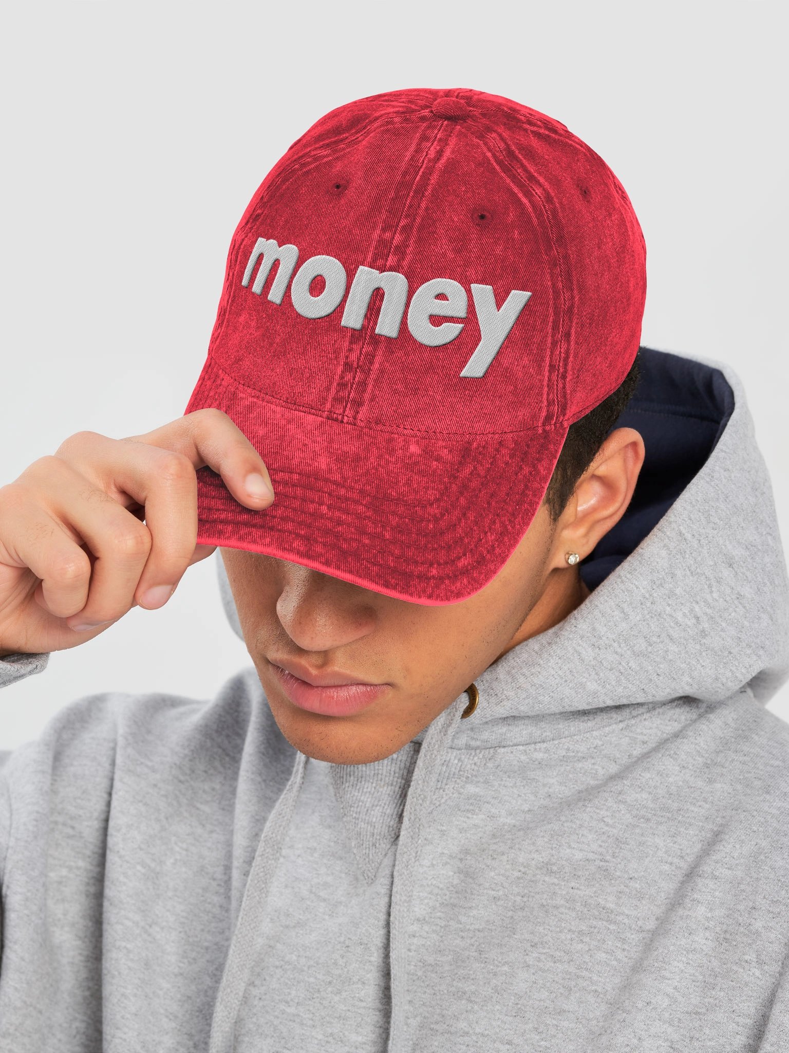Money Word Vintage Wash Dad Hat product image (7)