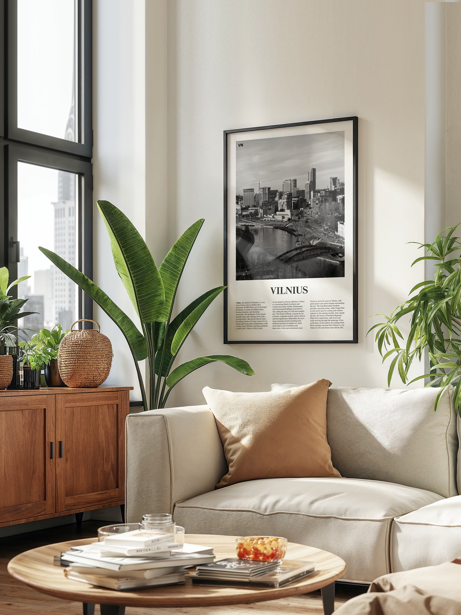 Vilnius 02 Newspaper Poster | Framed product image (3)