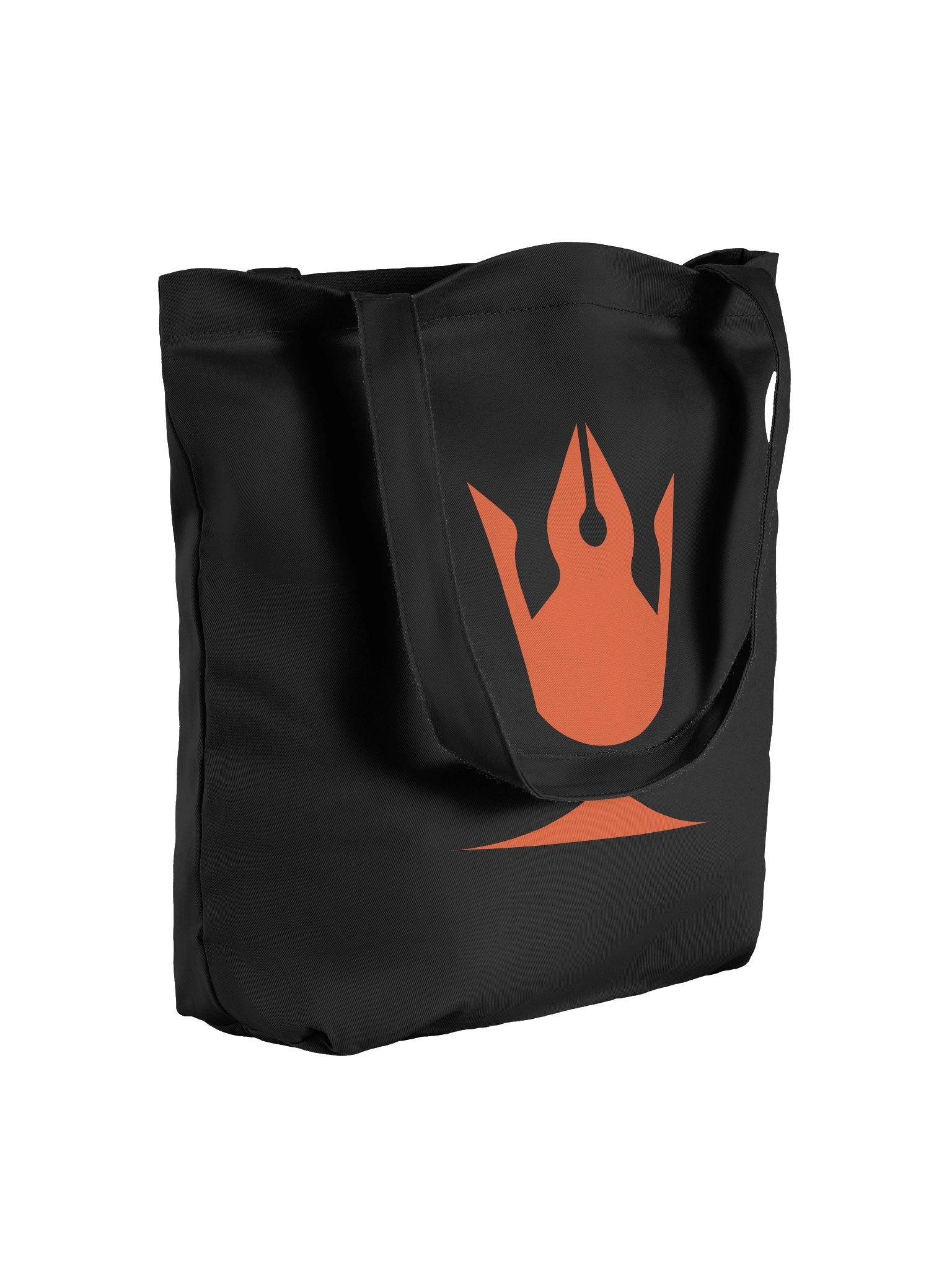 Pixaroma Orange Crown Black Tote Bag product image (4)