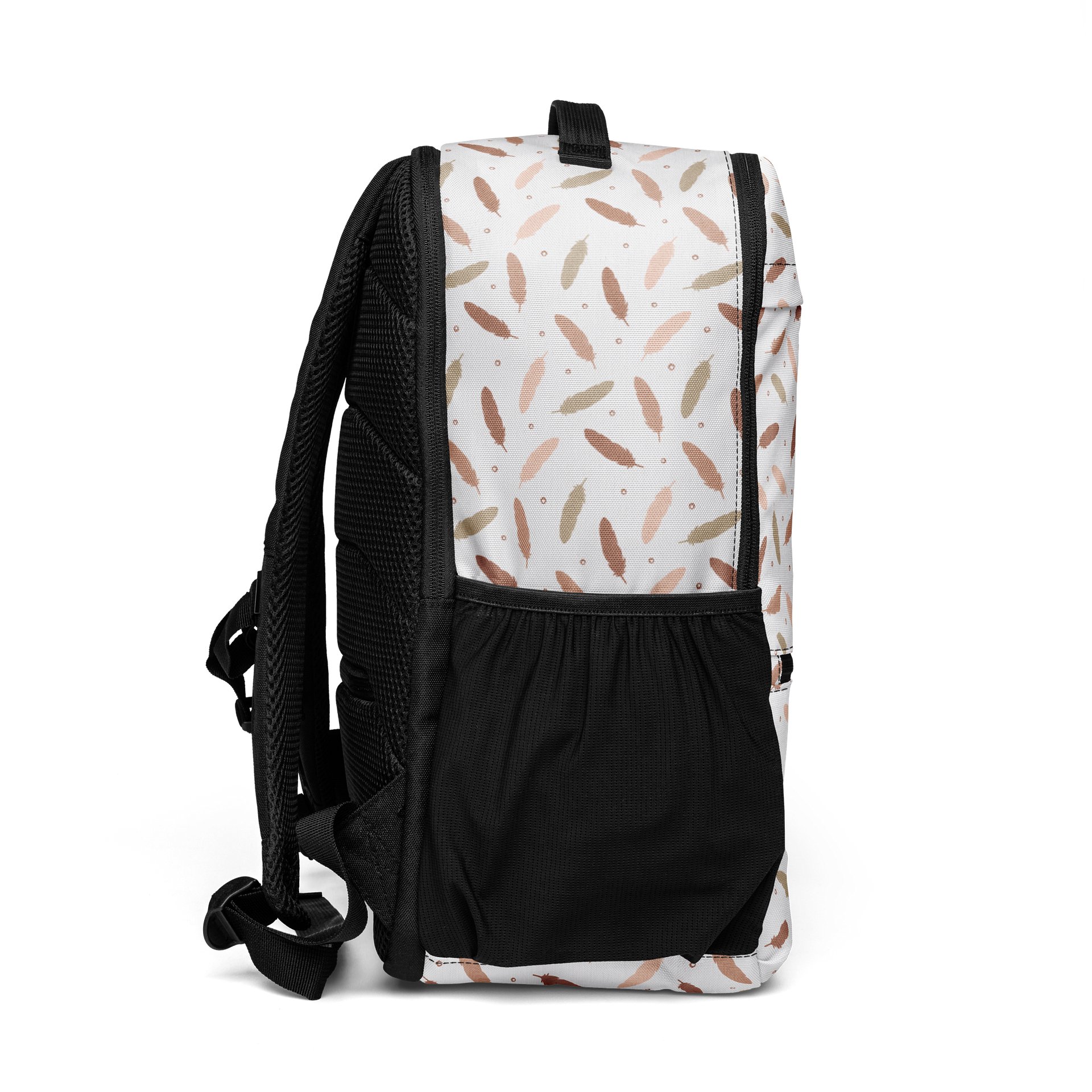 Mocha Mousse Feathers Utility Backpack product image (6)