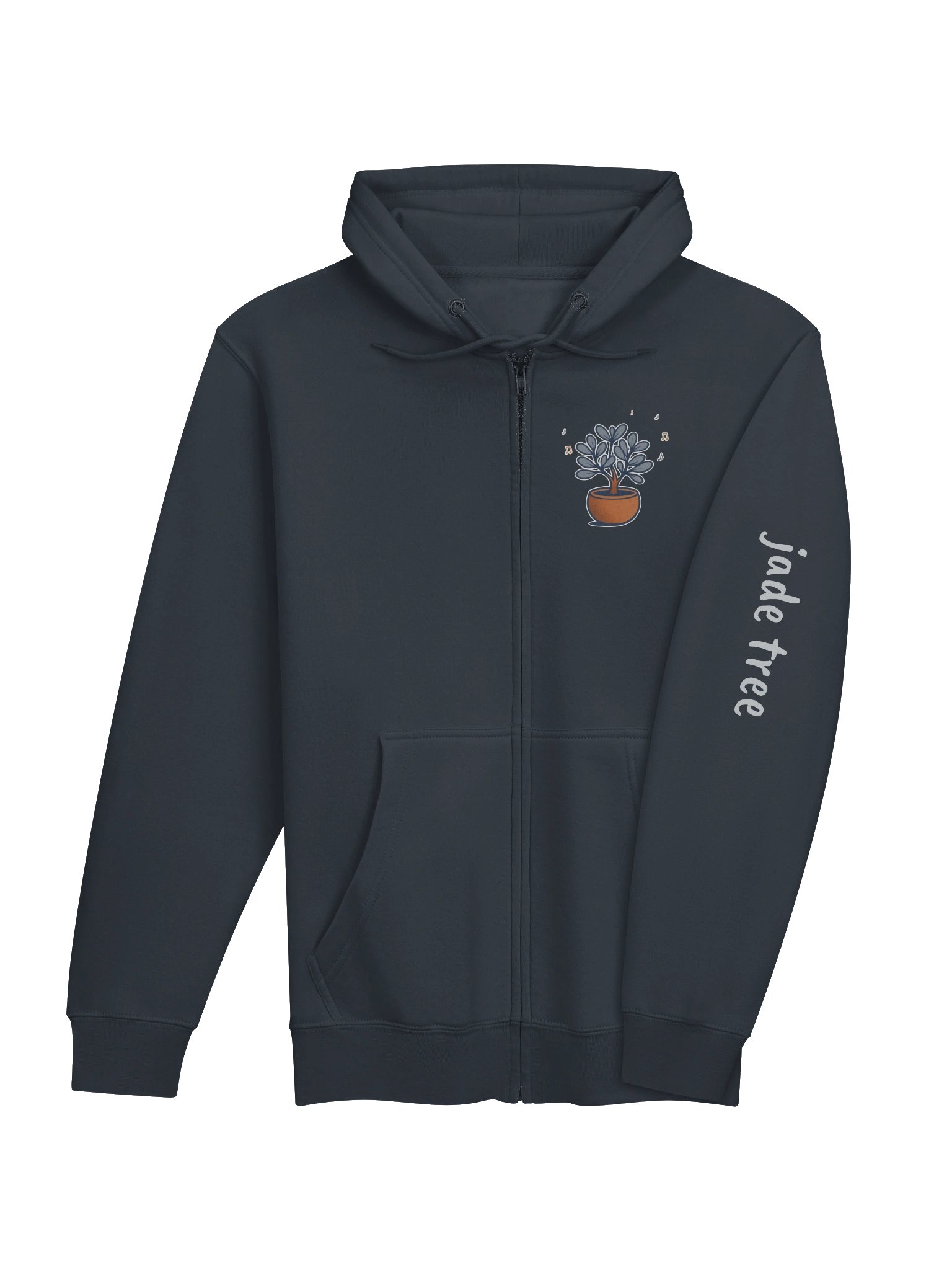 Lane Seven Premium Full Zip Hoodie With Printed jade tree Logo (Front) & jade tree (Arm) product image (12)