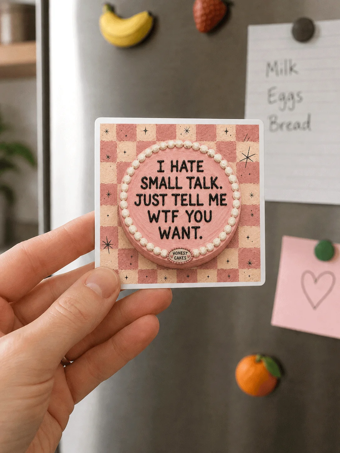 I Hate Small Talk Magnet product image (1)