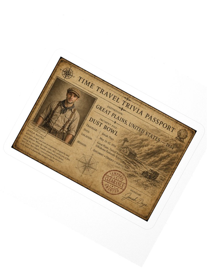 Great Plains Dust Storms — 1934 Incident Passport Sticker product image (5)
