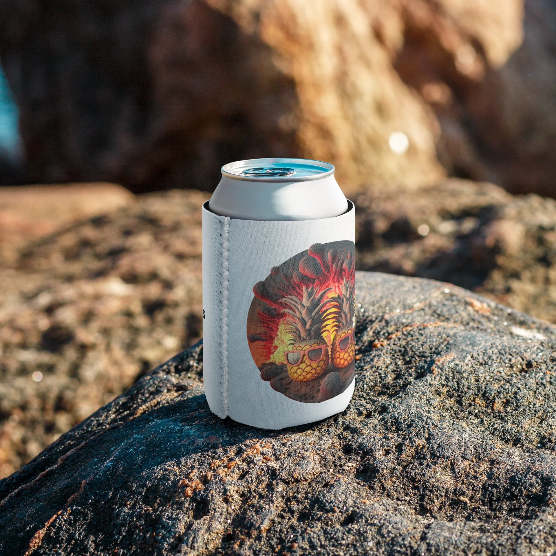 Two Pineapples Lava Logo Coozie product image (1)