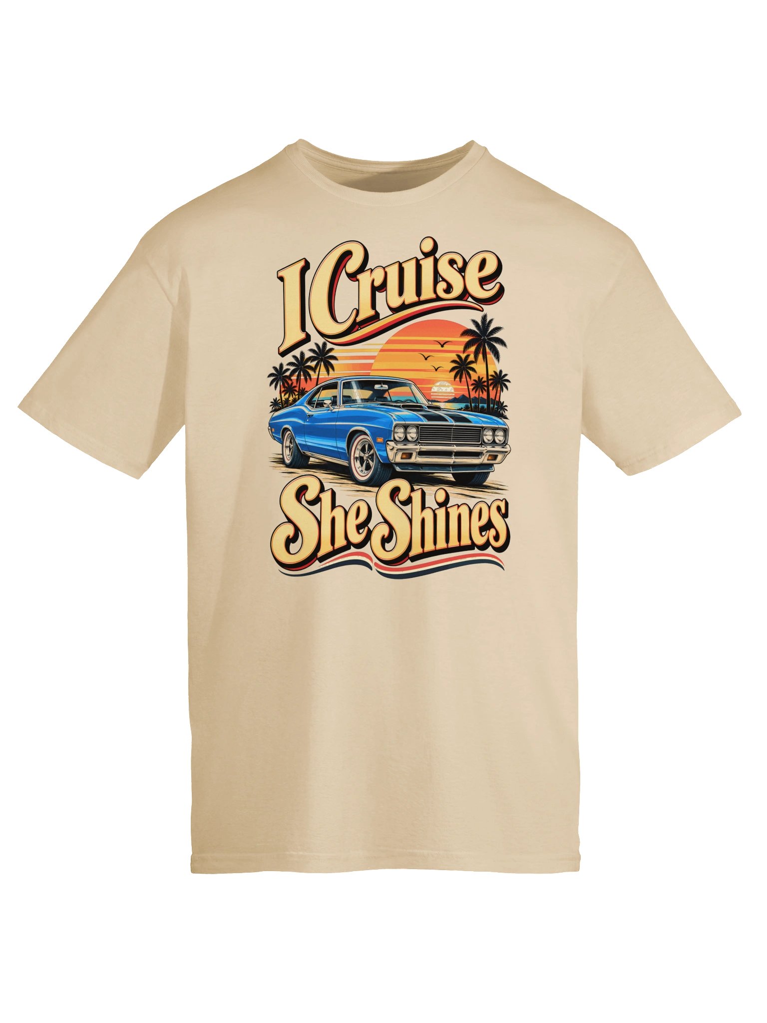 I Cruise She Shines Retro Car Tee product image (27)
