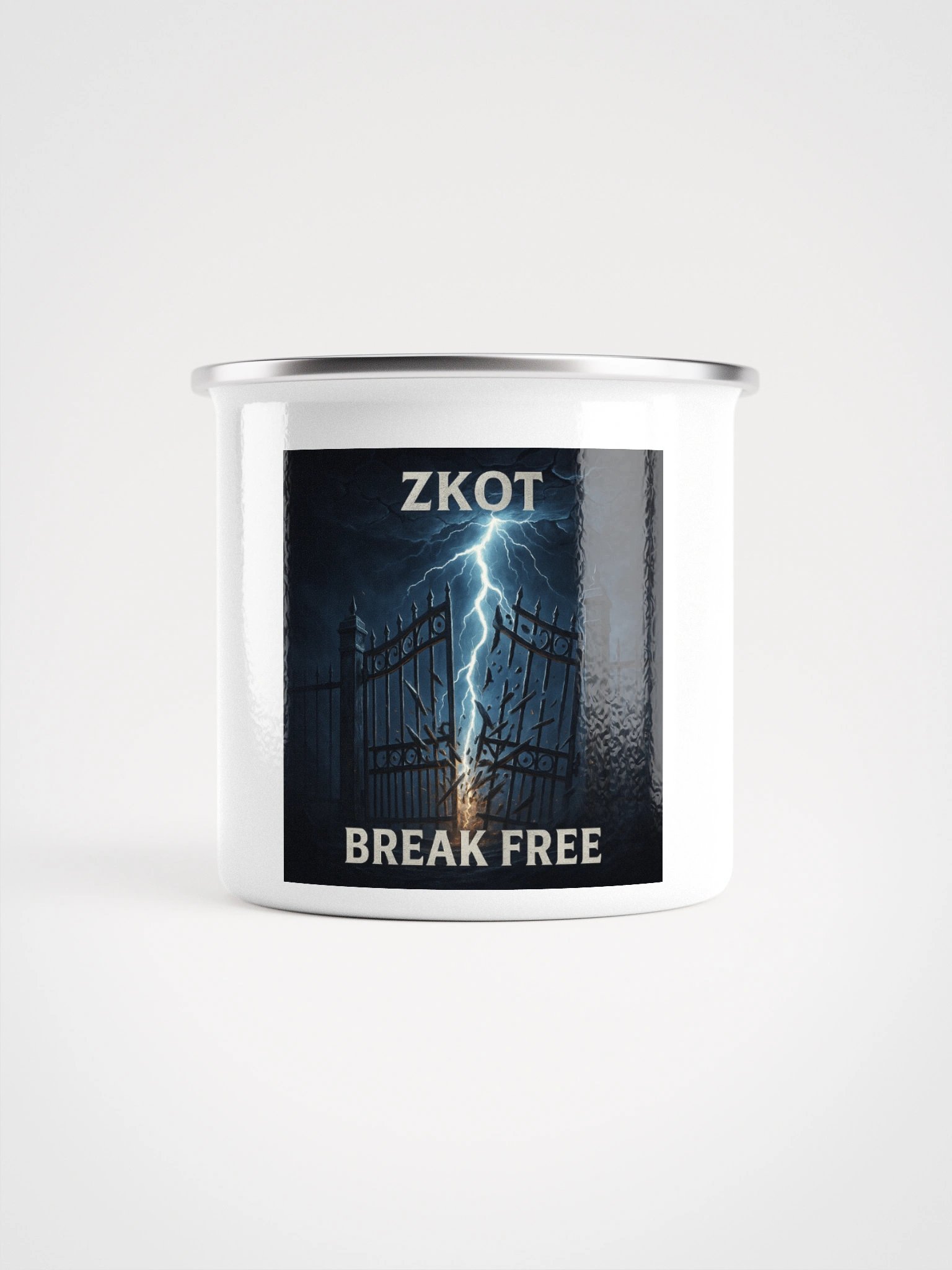 Break Free Album Cover Logo Enamel Mug - Show Your Support - Drinkware product image (2)