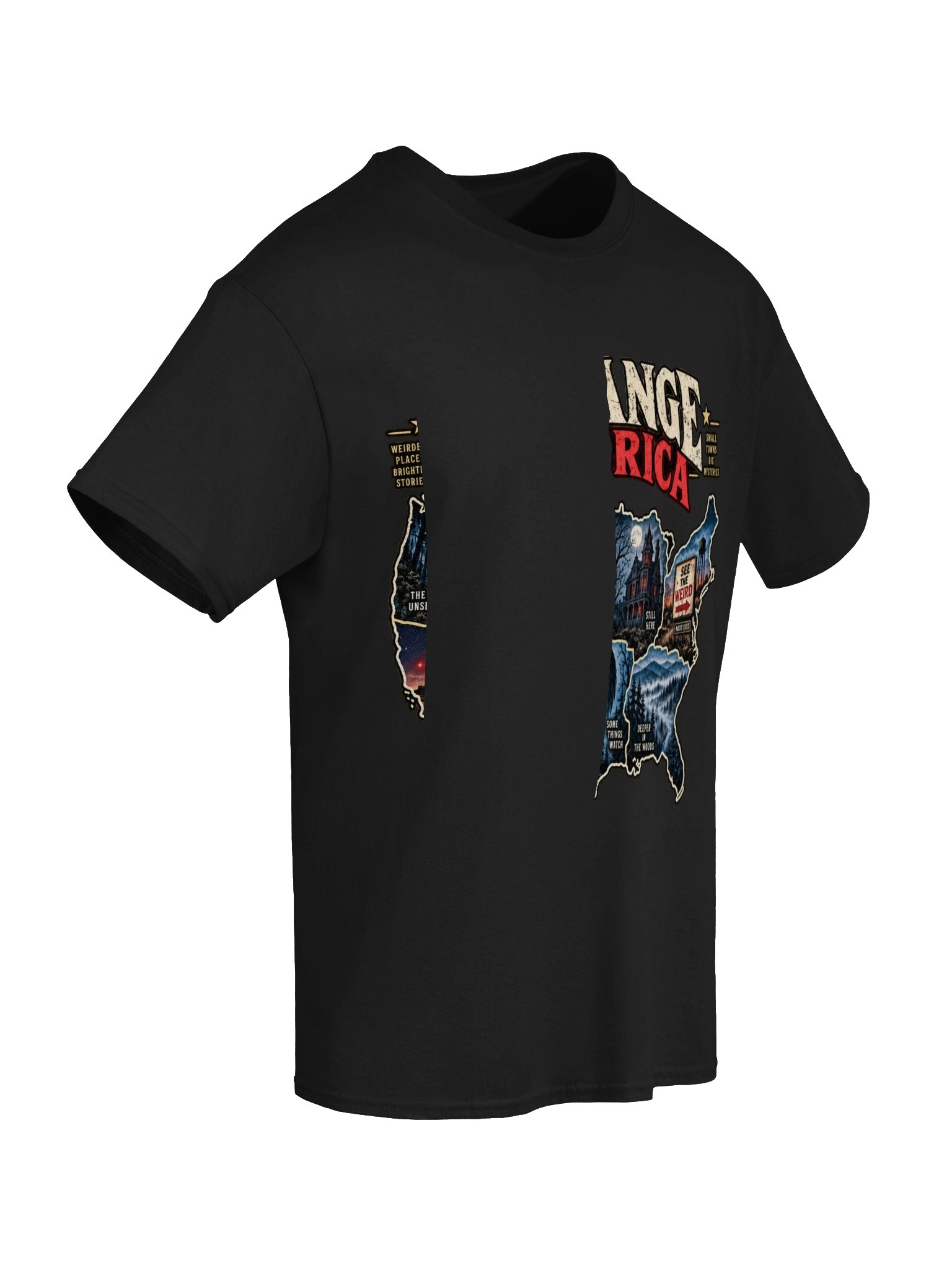 Strange America Road Trip T-Shirt – Cryptid, UFO & Paranormal USA Tee product image (6)