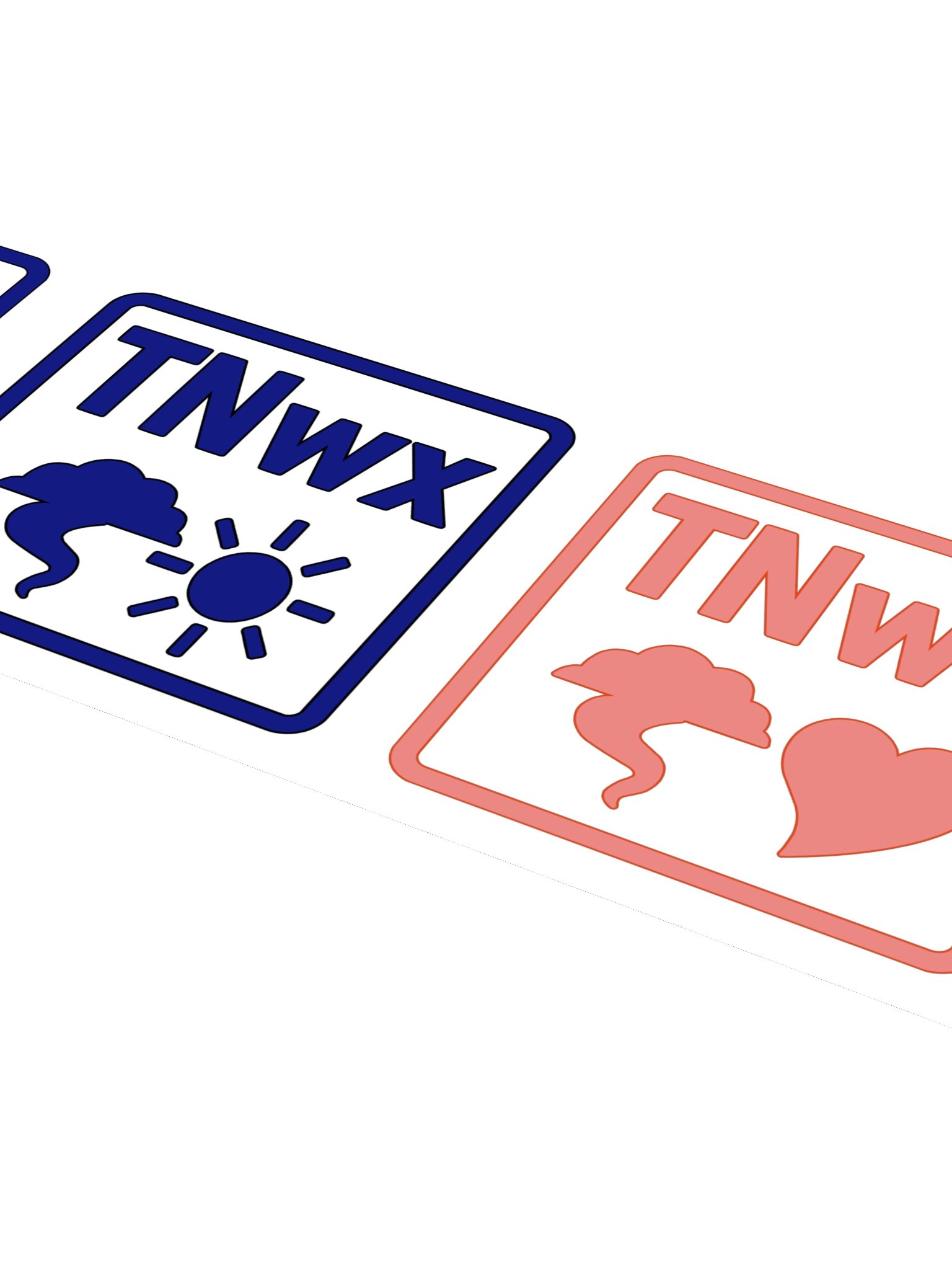 His and Hers TNwx Badged Stickers (15"x3.75" sheet) product image (4)