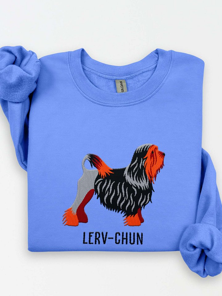 Lerv-Chun Sweatshirt (Embroidered) of a Löwchen(Brown & Tan) product image (1)