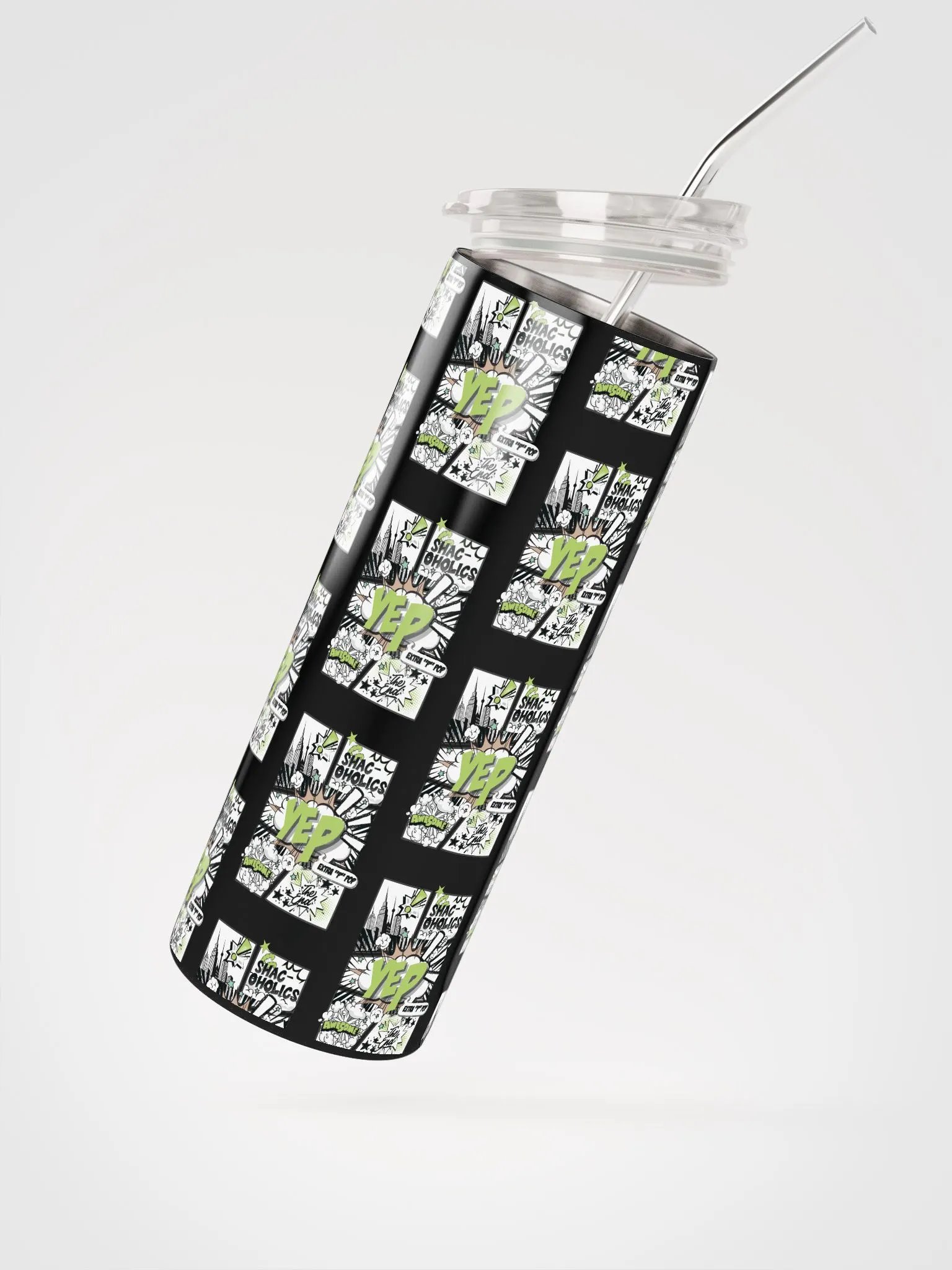 Shac-oholics Comic Blast Tumbler - Green 