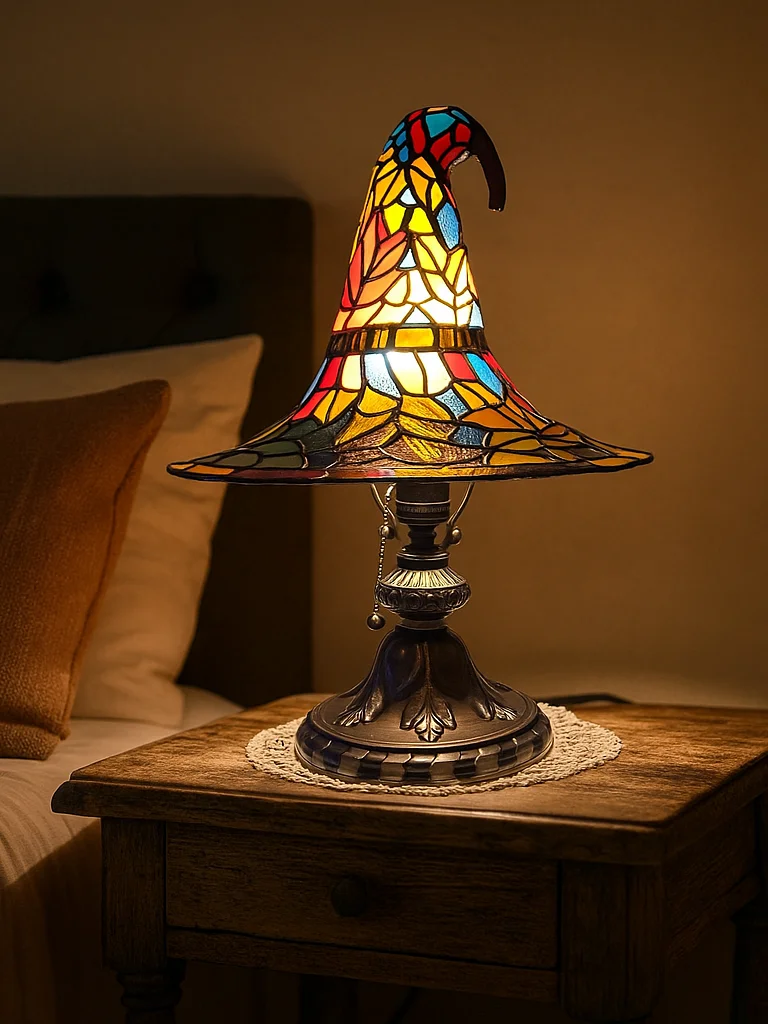 Witch Hat Table Lamp Tiffany Style product image (3)