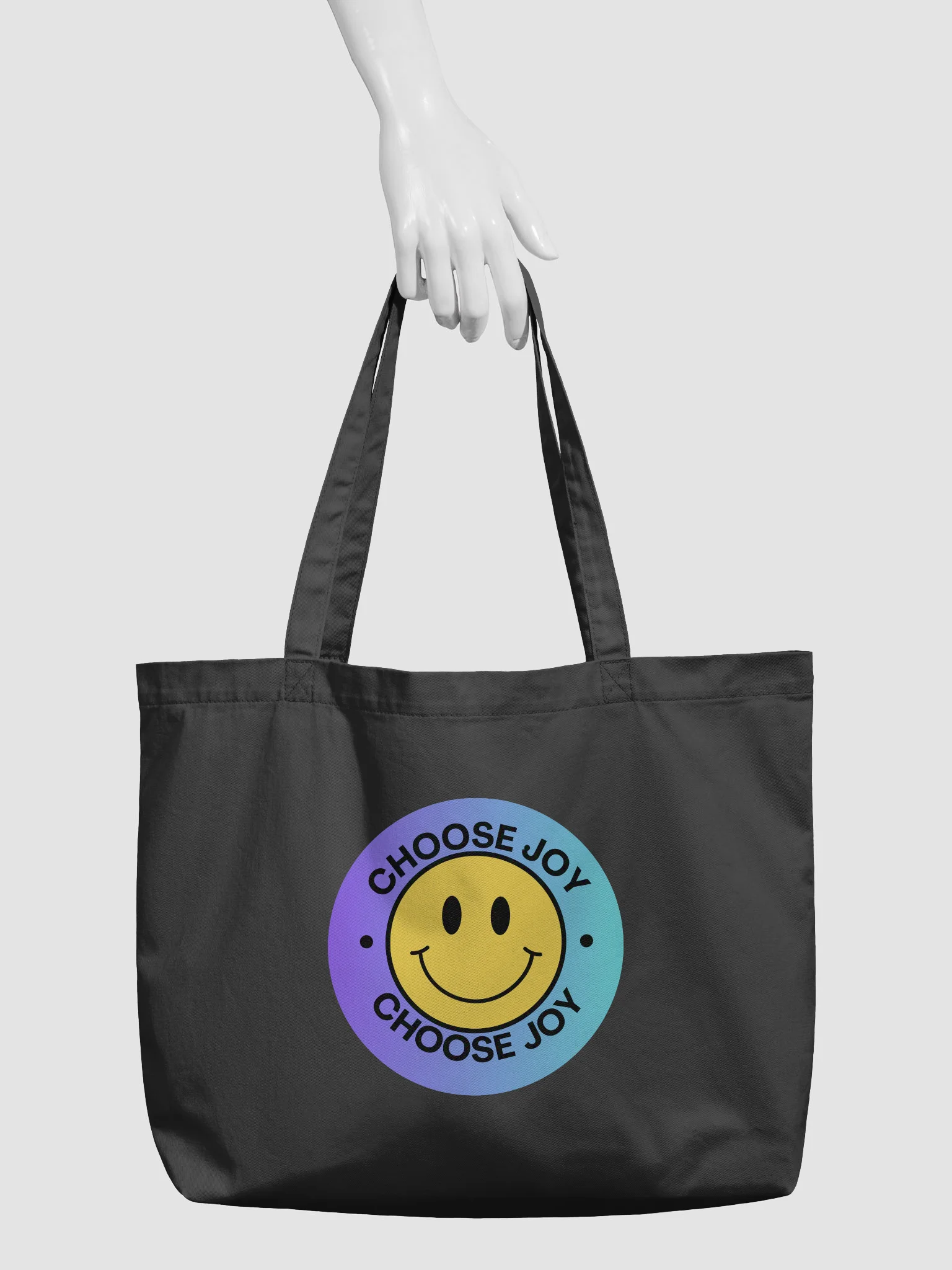 Choose Joy Smiley Tote Bag product image (2)