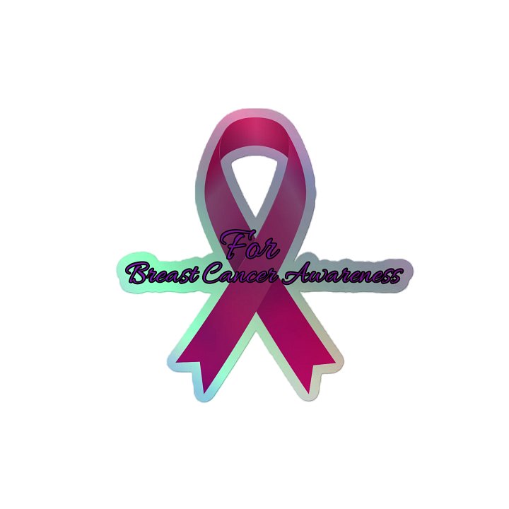 Breast Cancer Awareness Holo Sticker product image (2)