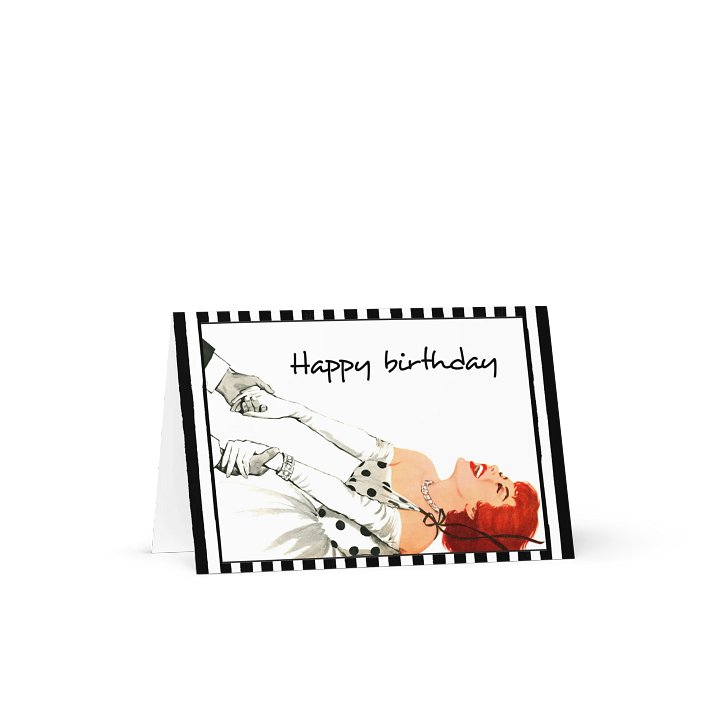 Hollywood Glam Happy Birthday Retro Card product image (2)