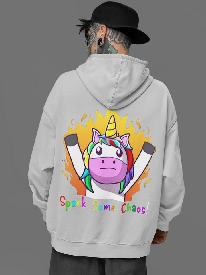 Spark Some Chaos Hoodie - Oversized Athletic Heather product image (1)