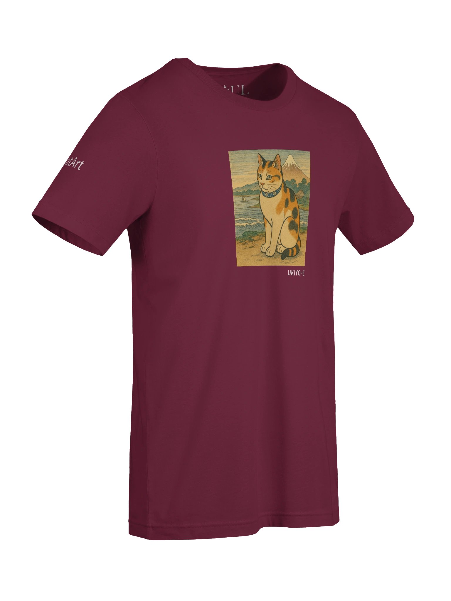 CATART Unisex Jersey Cat T-Shirt - UKIYO-E Japanese art Style - Iconic Painting Reimagined with Cats product image (8)