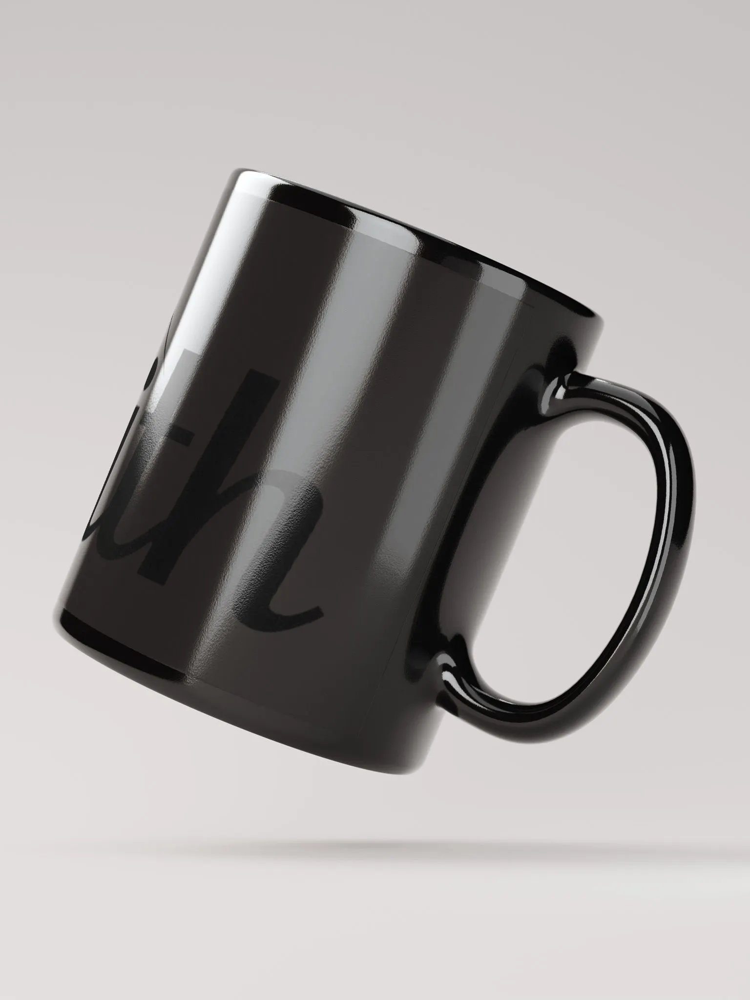 Zenith Black Glossy Ceramic Mug - 11oz & 15oz product image (2)